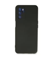 Oppo A16 Kılıf Nano İçi Kadife Silikon - Siyah
