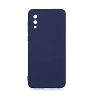 Coverzone Samsung Galaxy A02 ?le Uyumlu K?l?f Z-Mara Lansman Vieri Tam Koruma Arka Kapak Kamera Koruma �?k?nt?l? P�r�zs�z Y�zey Lacivert