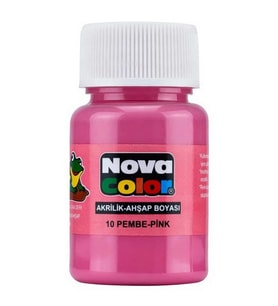 NOVA COLOR PEMBE 30 CC ŞİŞE AKRİLİK BOYA
