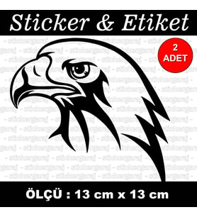 kuş gaga etiket sticker - 2 adet çıkartma araba motosiklet kask atv tablet pc buzdolabı otomobil bilgisayar uyumlu