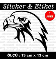 kuş gaga etiket sticker - 2 adet çıkartma araba motosiklet kask atv tablet pc buzdolabı otomobil bilgisayar uyumlu