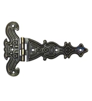 Dekoratif, Sac Tek Kuyruklu Menteşe - 69x102 mm, Büyük, Antik, 100 Adet