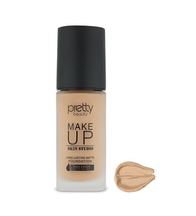 Pretty Beauty Make Up Skın Studıo Yüksek Kapatıcı Etkili Matte Fondöten No:2 PB:140-2