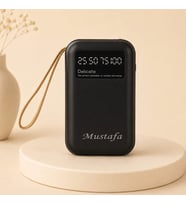 Kişiye Özel İsim Baskılı Dijital Göstergeli Powerbank 10000 Mah Taşınabilir Hızlı Şarj Cihazı