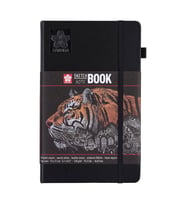 Sakura Sert Kapak Skechbook Siyah Kağıt 140 gr 13x21 cm 80 yp 