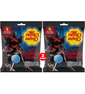 Chupa Chups 4 Mystery Flavors Stranger Thıngs Scan to Joın the Adventure Lollipop 120 g (2 ADET)