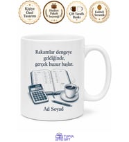 Muhasebeci Ay Sonu Mutabakat Defter Kaydı Kupa Bardak Hediye