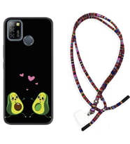 INFINIX Smart 4 5 6 Zero 8 S5 Pro Kılıf Boyun Asklı Rasta Silikon Aşık Avokadolar 1642