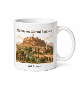 Osmaniyeli Hemşehriye Memleket Baskılı Kupa Bardak Osmaniye Hediye
