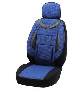 Seat Alhambra Uyumlu Arka 3 Tekli Koltuk Kılıfı MAVİ-SİYAH