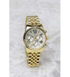 Gold Renk Unisex Kol Saati