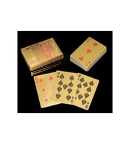 Kişiye Özel Euro Tasarımlı Altın İskambil Oyun Kartı - 9x6x2cm