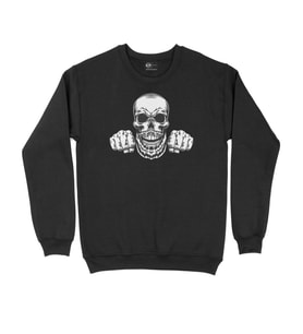 Kuru Kafa Yumruk Siyah Sweatshirt
