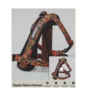 5003-H2S Neoprene Alevli Desenli Koşum Tasma 1,6 cm. 23 Kg.