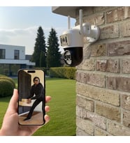 3 Kameralı Kablolu Akıllı Güvenlik Kamerası – 360° PTZ Hareketli, Çift Antenli, WiFi IP, Gece Görüşlü Dış Mekan Kamera (5343)
