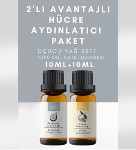 Daha Aydınlık Cilt İçin 2'li Avantajlı Paketi Bergamot Ve Limon Uçucu Saf Aromaterapi Yağları 20 Ml