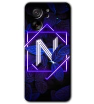 Xiaomi Mi 13T Pro Kılıf HD Desen Baskılı Arka Kapak - Dark Neon Yaprak N Harfi