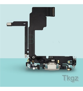 Apple İphone 15 PRO Full Şarj Soketi Filmi FLEX (BEYAZ)