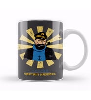 Captain Haddock Retro Japanese Tintin Kupa Bardak Porselen