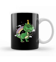 Funny Dinosaur Unicorn Unisaur Mythical Animal Kupa Bardak Porselen