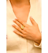 TAŞLI FANTAZİ YÜZÜK 22 AYAR A063794