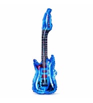 Mavi Gitar Şekilli Folyo Balon 1 Adet