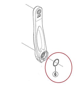 Shimano Hollowtech Sol Kol Contası (Siyah)