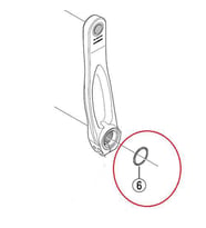 Shimano Hollowtech Sol Kol Contası (Siyah)