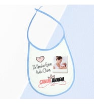 İlk Anneler Günü Hediyesi Mama Önlüğü Mavi