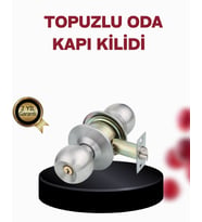 Northcity Paslanmaz Çelik Dayanıklı Topuzlu Kapı Kilidi - Mat Renk, 53-70 mm Kapı Kalınlığı