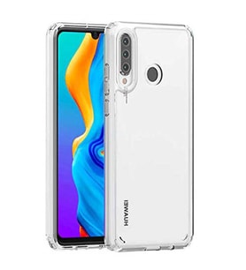 Coverzone Huawei P30 Lite ?le Uyumlu K?l?f Transparan Z-Coss GlassElegance TPU Tam Koruma Arka Kapak ?effaf Renk