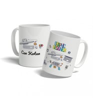 Meslekler Özel Kupa Bardak - Graphic Designer (Beyaz)