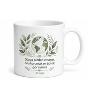 Çevre Aktivistlerine Dünyamız Yok Olmasın İklim Adaleti Kupa Bardak Hediye
