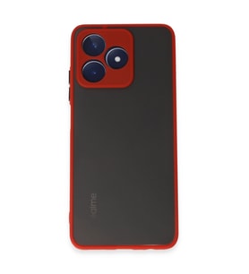 Realme C53 Kılıf Montreal Silikon Kapak - Kırmızı