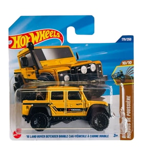 Hot Wheels - '15 Land Rover Defender Double Cab - Sarı (1/64) 2025 Case