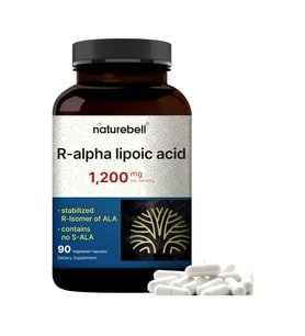 NatureBell R Alpha Lipoic Acid 1,200mg Per Serving, 90 Veggie Capsules.Abd Menşei.52.