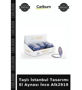 Özel Üretim Dekoratif Hediye Taşlı İstanbul Tasarımı El Aynası İnce Alk2919