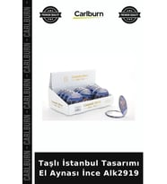 Özel Üretim Dekoratif Hediye Taşlı İstanbul Tasarımı El Aynası İnce Alk2919