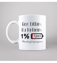 Müsadenizle Kapanıyorum Tasarımlı Kupa Kişiye Özel