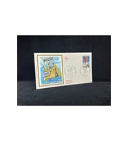 1971 Fransa İlk Gün Zarfı Sıcak Hava Balon Havacılık temalı İpek Baskı France FDC