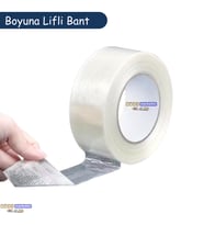 Yırtılmaya Karşı Dirençli, Yüksek Yapışma Gücü Boyuna Lifli Bant 50mmx50mt