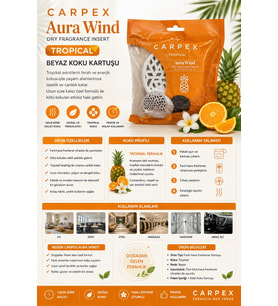 Carpex Aura Wind Beyaz Tropical Koku Kartuşu