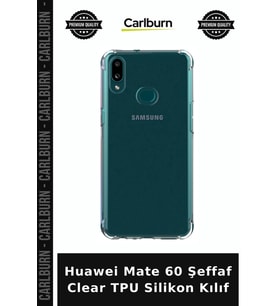 Huawei Mate 60 Şeffaf Clear TPU Silikon Kılıf Teknoloji Cep Telefonu Akıllı
