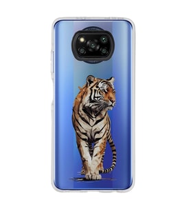 Poco X3 PRO / X3 NFC Uyumlu Kaplan Tasarımlı Şeffaf Telefon Kılıfı
