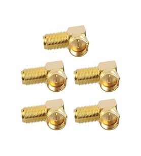 electroon F Konnektör L 90 Derece Gold - 5Adet 