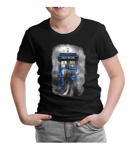 Doctor Who - Tardis Siyah Çocuk Tshirt