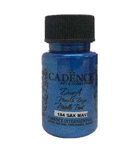 Cadence Dora Metalik Boya 50 ml. 154 Sax Mavi 