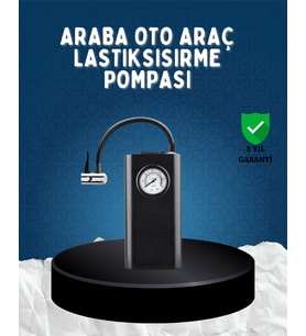 Elektrikli Ha Kompresörü Type-C USB Şarjlı Çok Fonksiyonlu Lastik Pompası
