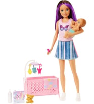 Barbie Skipper® Bebek Bakıcısı™ Mavi Saçlı Bebek Ve Oyun Seti, 3Y+, Hjy33 (Çok Renkli)