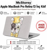 MacBook Pro Retina 13 İnç Kılıf A1425 A1502 Uyumlu Köpek Desenli Sert Kapak Kılıf Mat Hard Case İnce Hafif Çizilme Koruyucu Laptop Kılıfı Dog 61